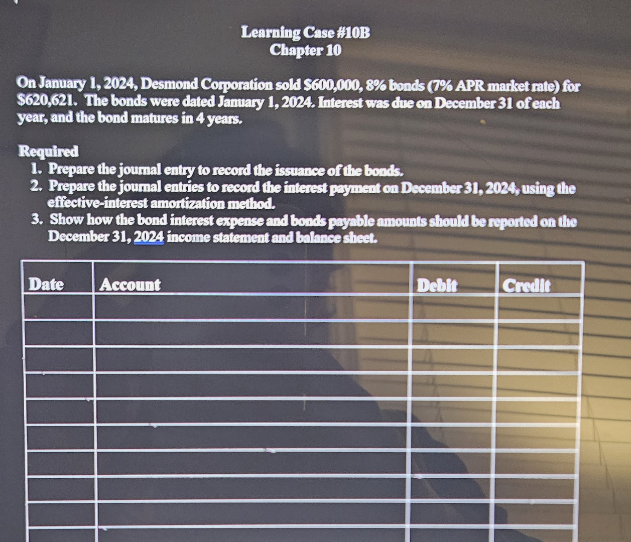 Learning Case 1 0 1 0 B Chapter 1 0 On January 1