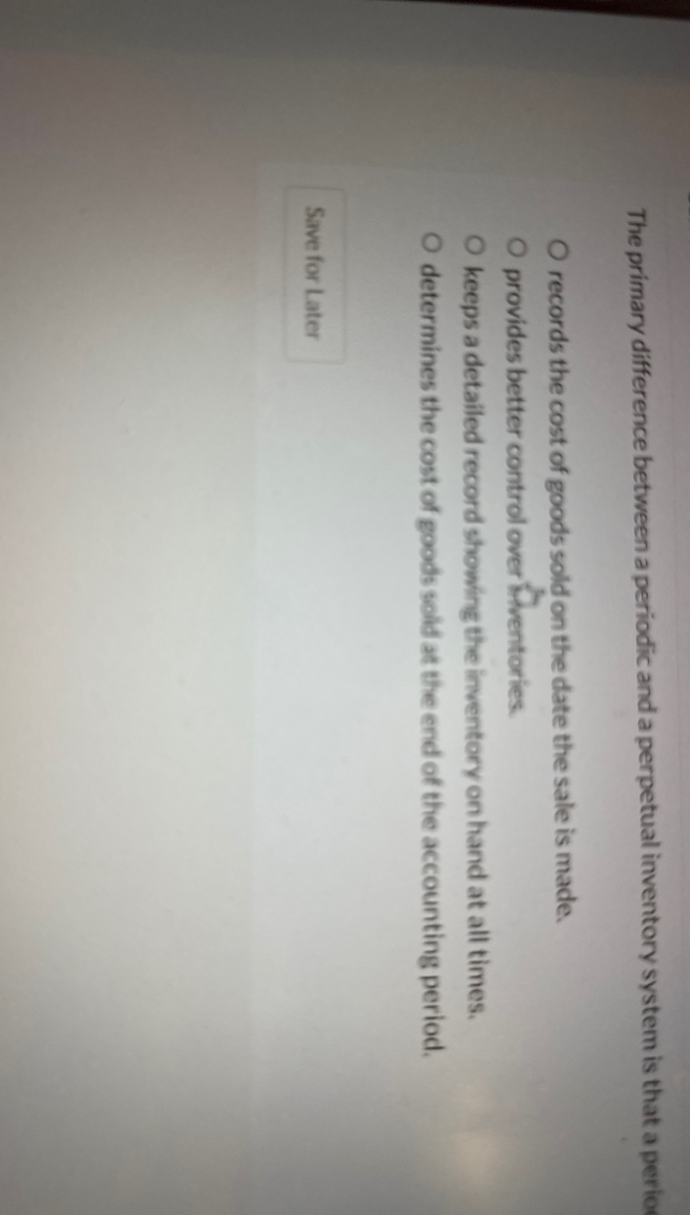 The primary difference between a periodic and a