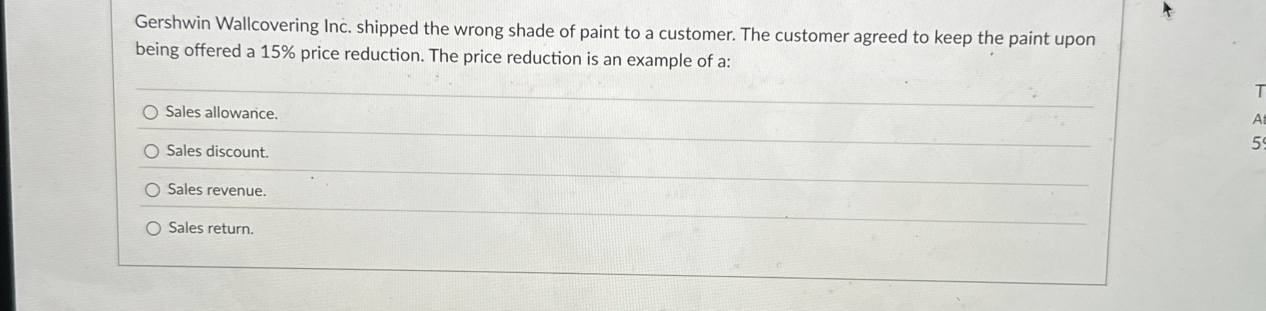 Gershwin Wallcovering Inc. shipped the wrong