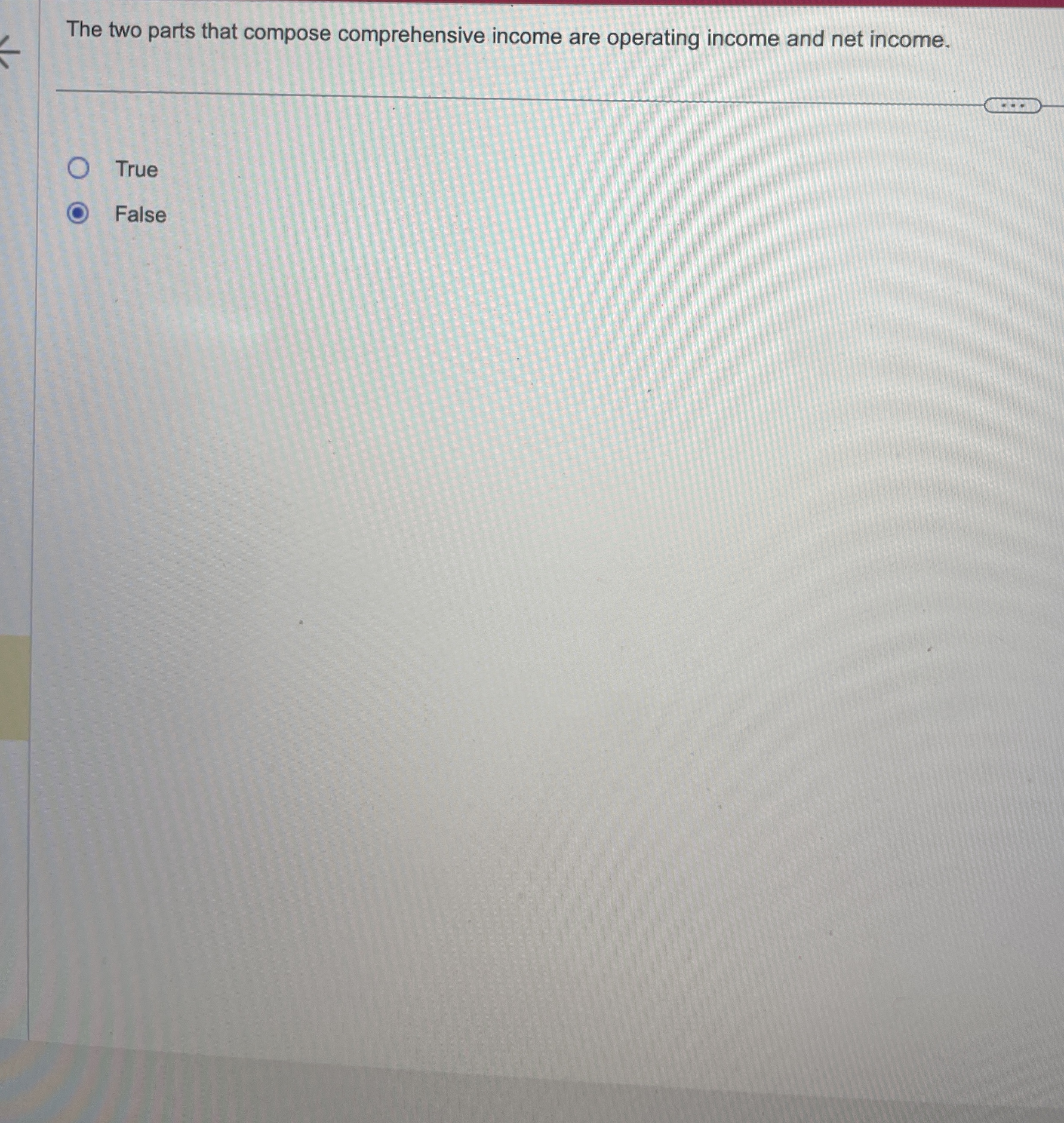 The two parts that compose comprehensive income