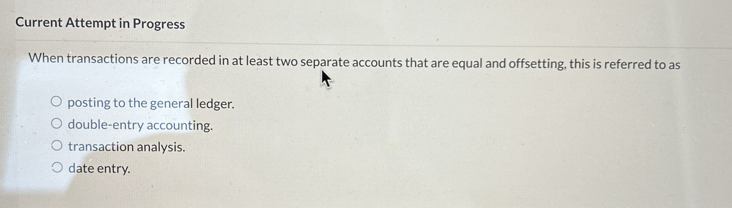 Current Attempt in Progress When transactions are