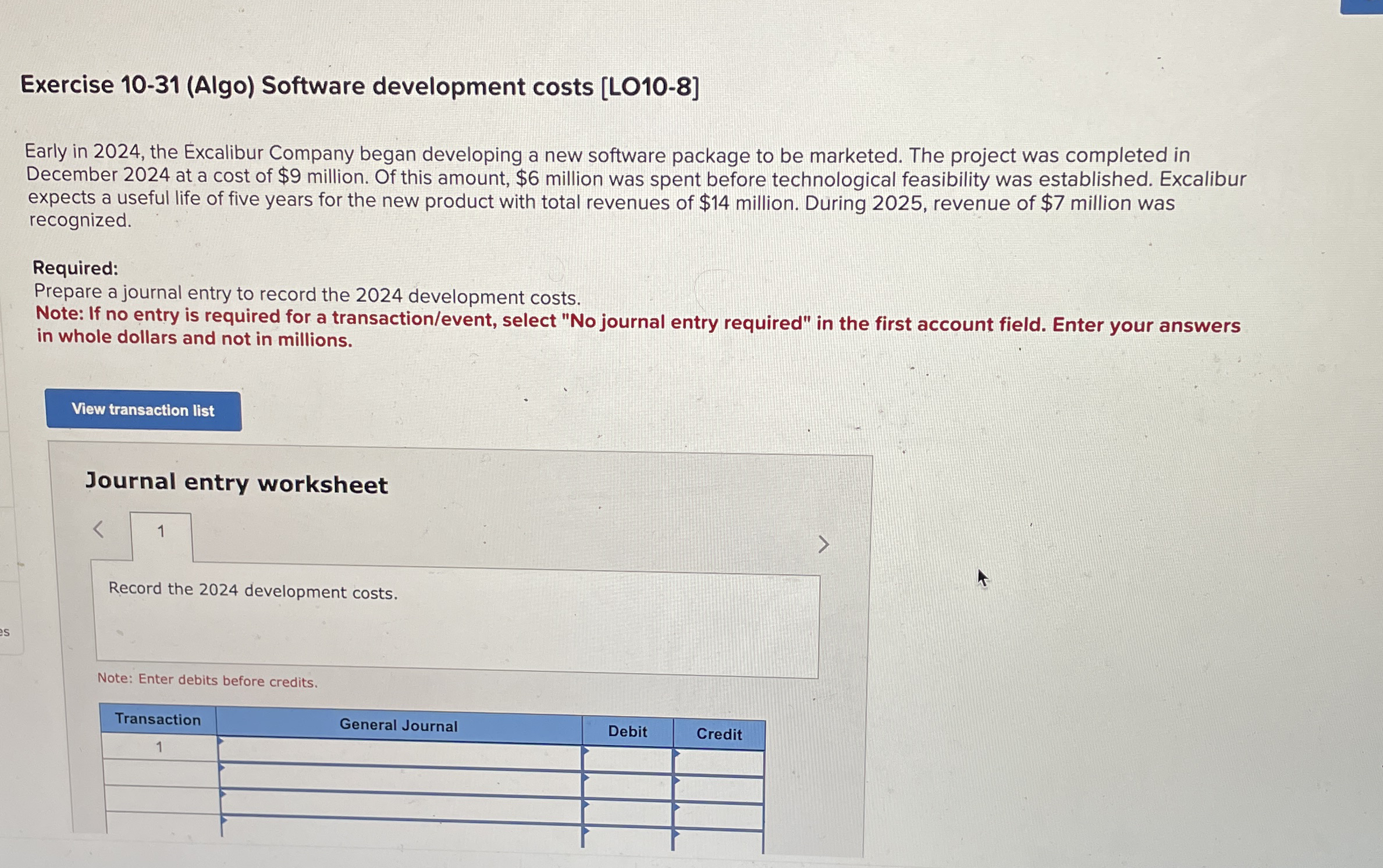 Exercise 1 0 - 3 1 ( Algo ) Software development