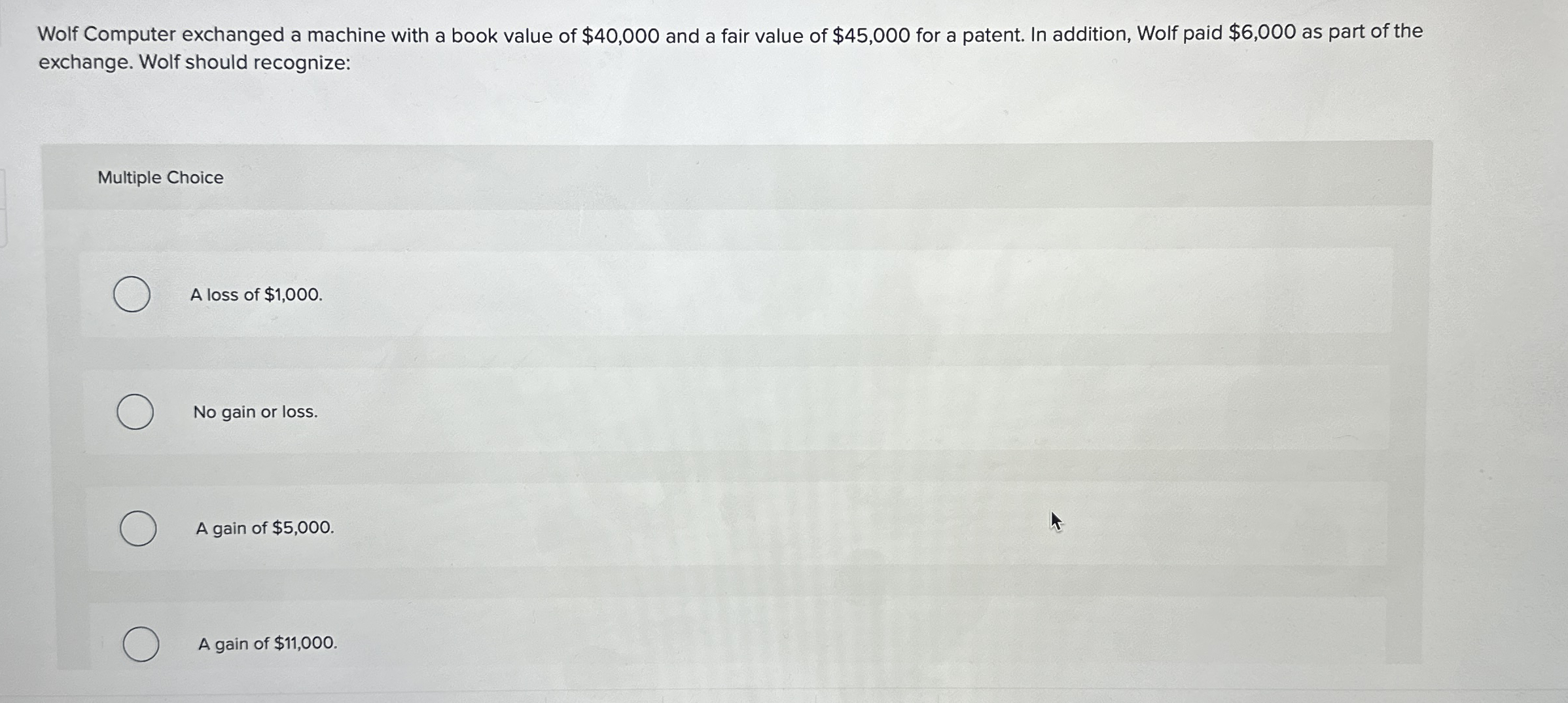 Wolf Computer exchanged a machine with a book