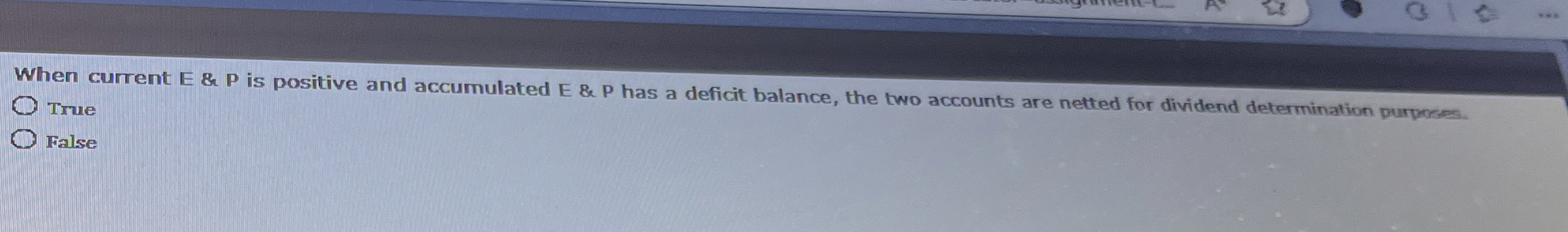 When current E & P is positive and accumulated E