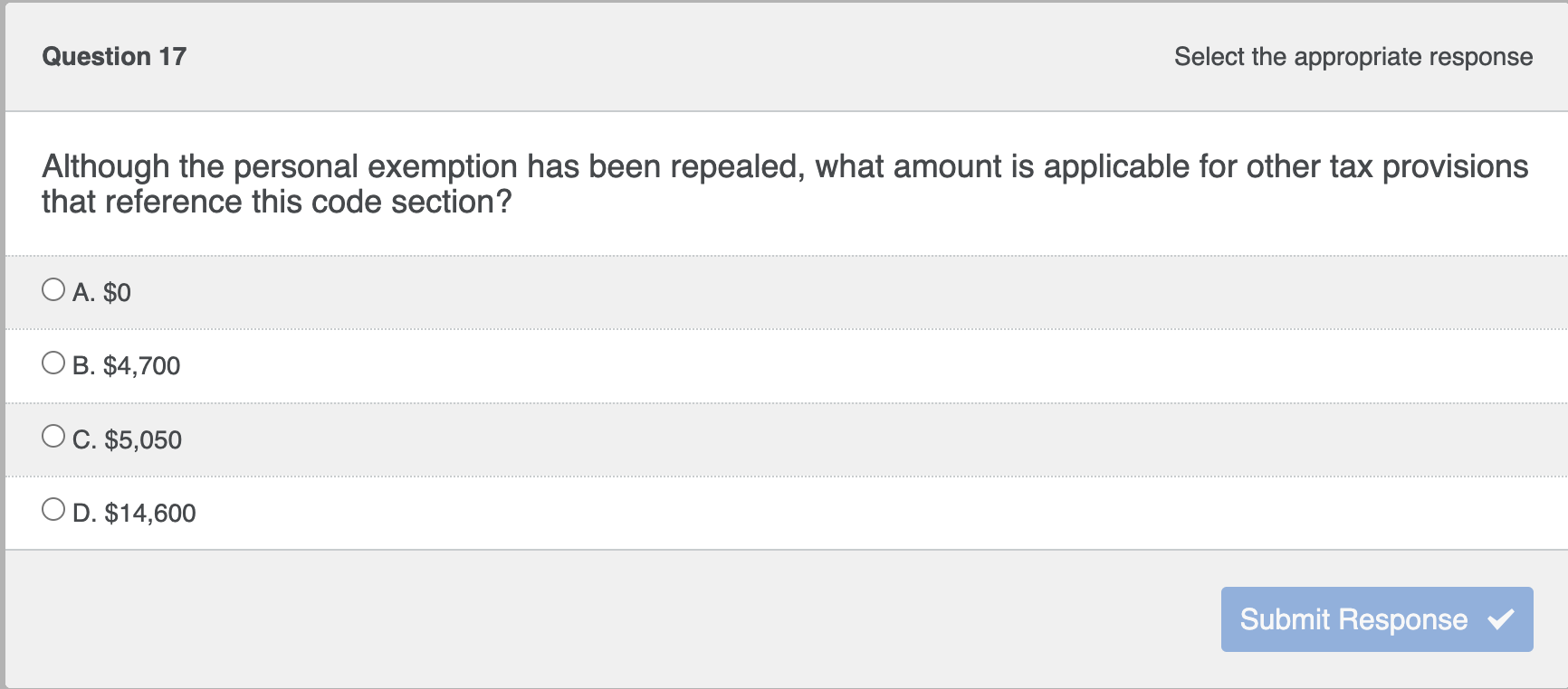 Although the personal exemption has been