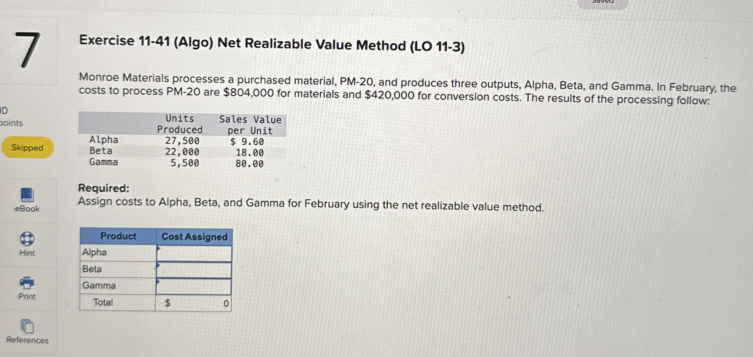 Exercise 1 1 - 4 1 ( Algo ) Net Realizable Value