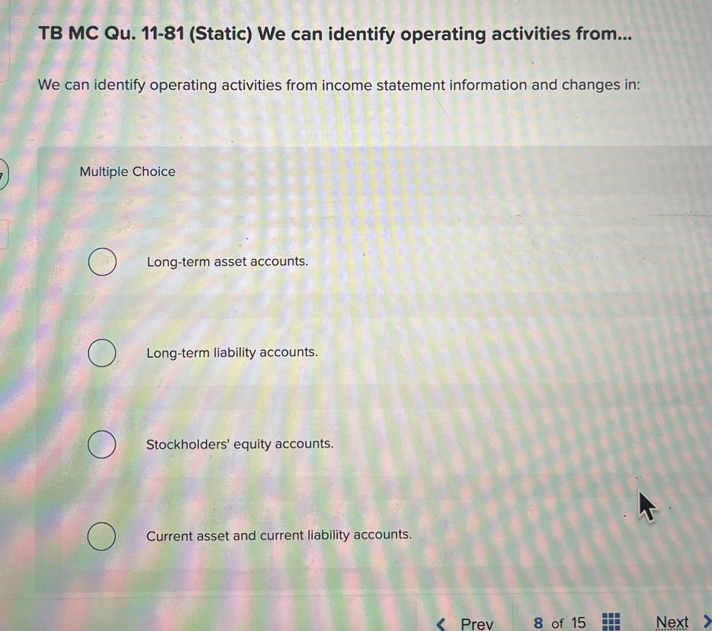 TB MC Qu . 1 1 - 8 1 ( Static ) We can identify