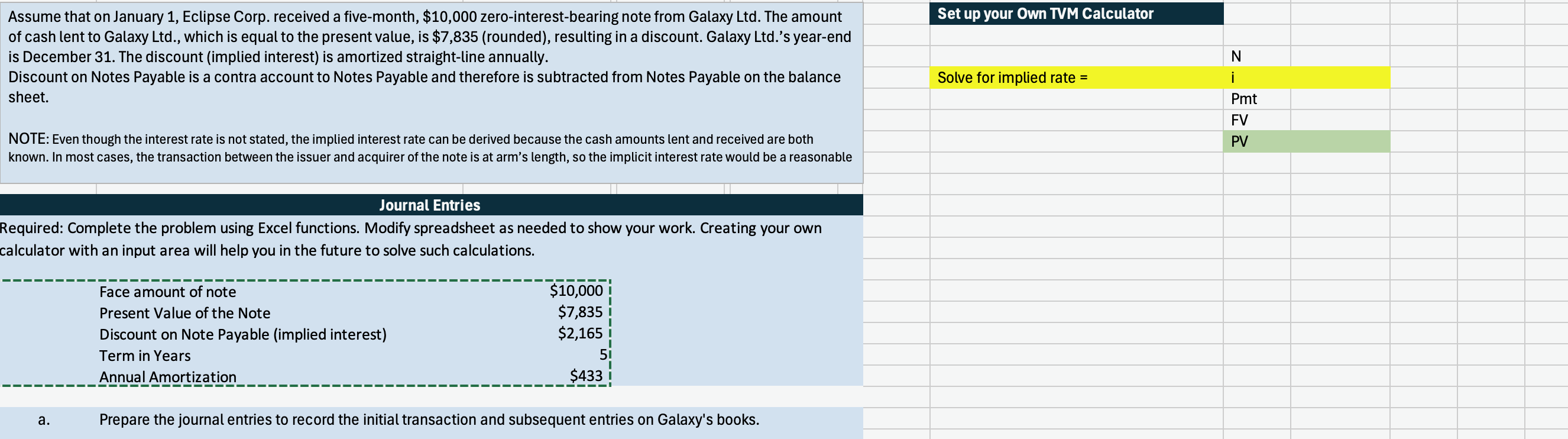 Assume that on January 1 , Eclipse Corp. received