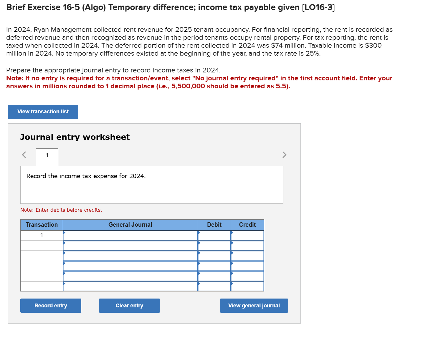 Brief Exercise 1 6 - 5 ( Algo ) Temporary