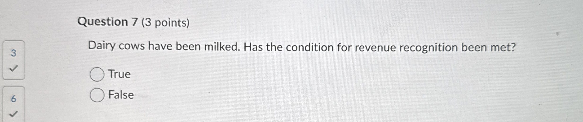 Question 7 ( 3 points ) Dairy cows have been