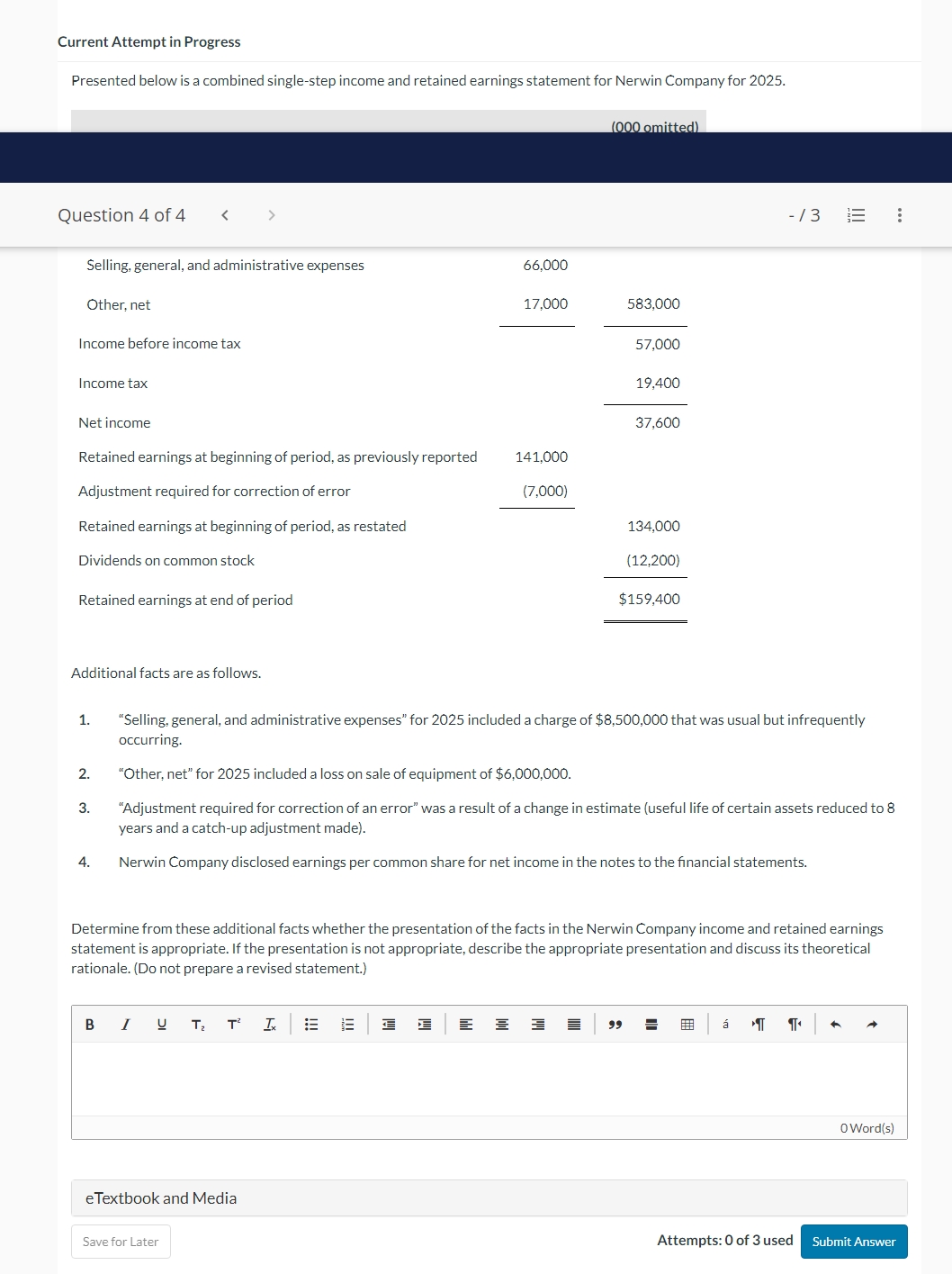 Current Attempt in Progress Presented below is a