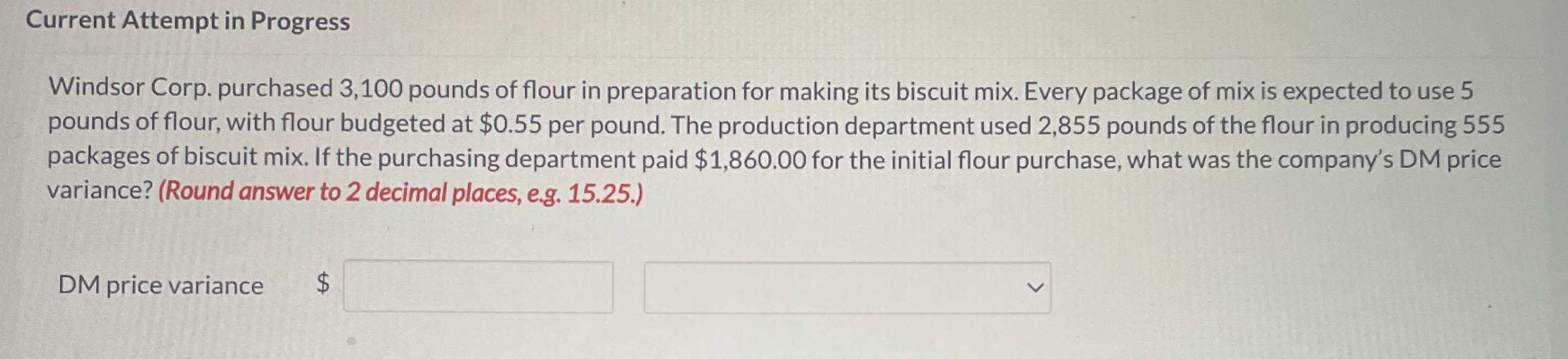 Current Attempt in Progress Windsor Corp.