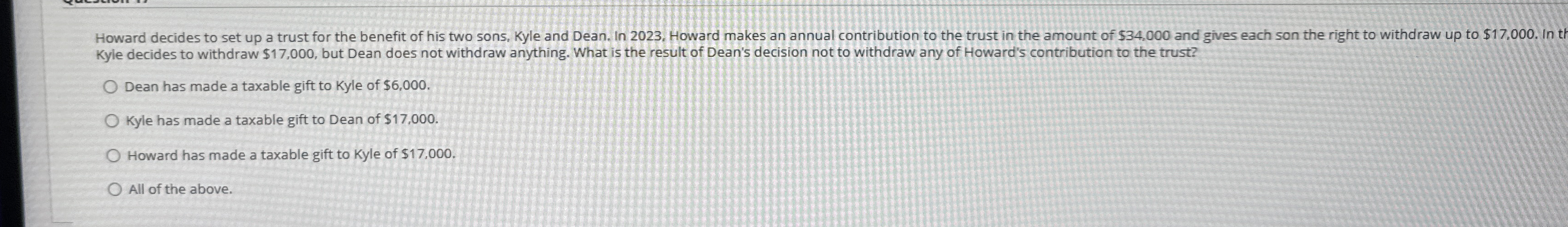 Kyle decides to withdraw $ 1 7 , 0 0 0 , but Dean