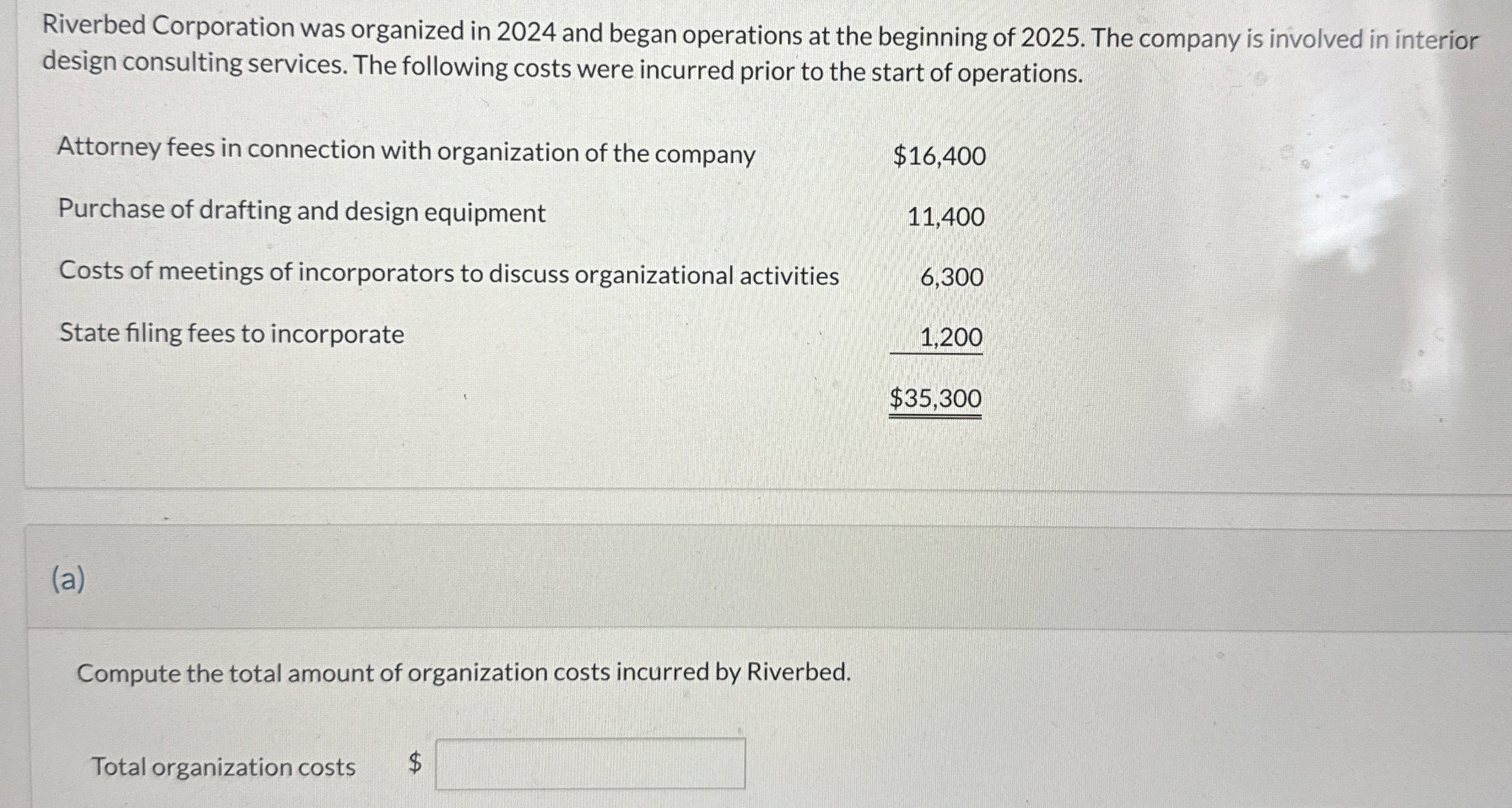 Riverbed Corporation was organized in 2 0 2 4 and
