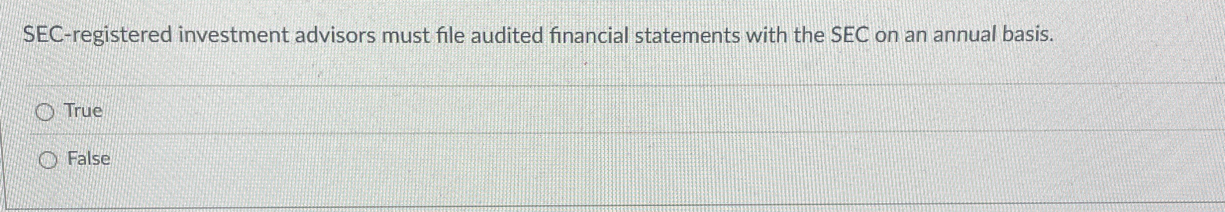 SEC - registered investment advisors must file