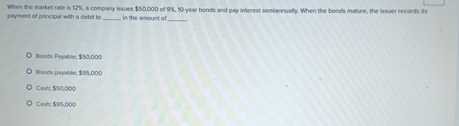 When the market rate is 1 2 % , a company issues