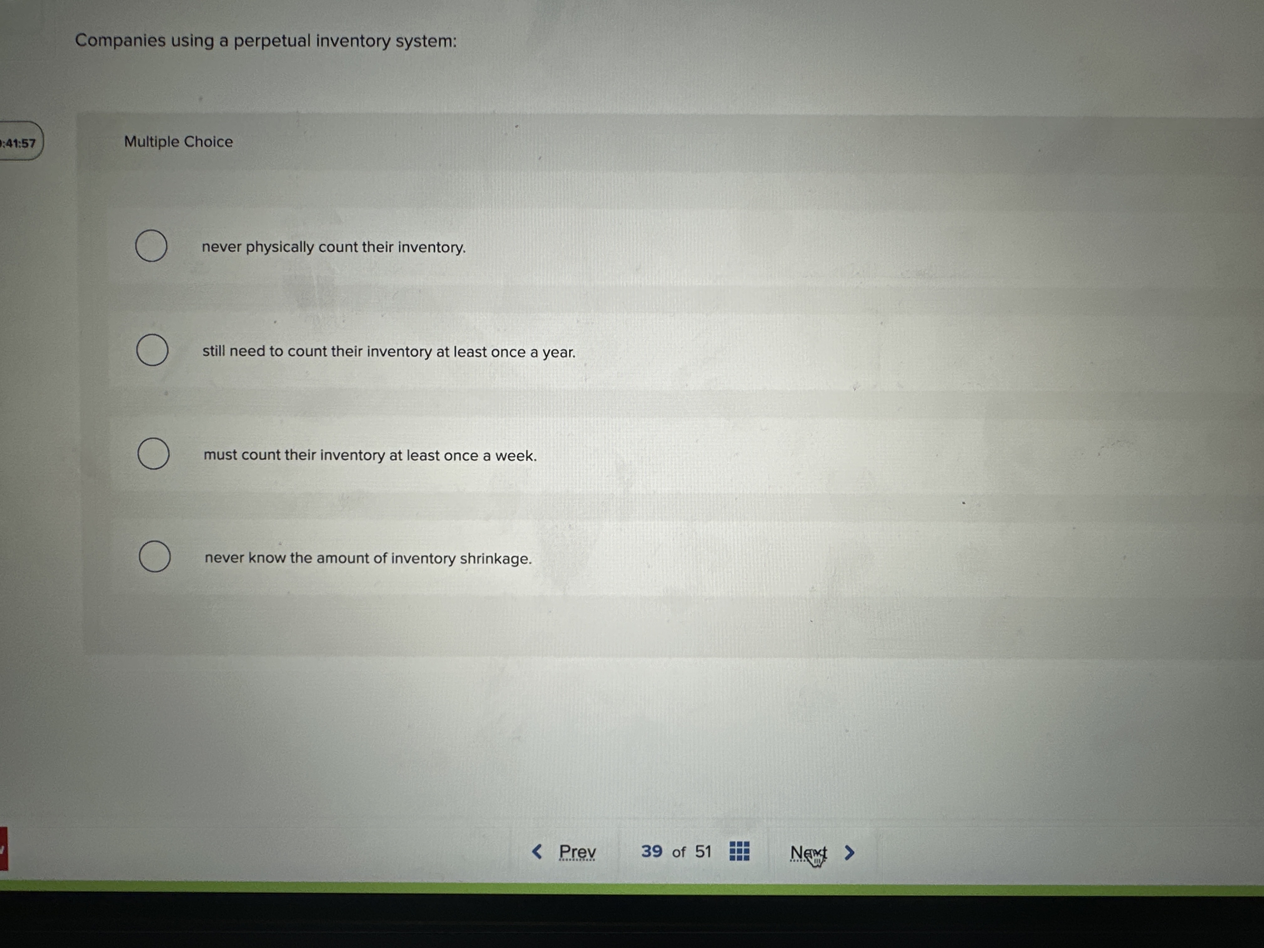 Companies using a perpetual inventory system:
