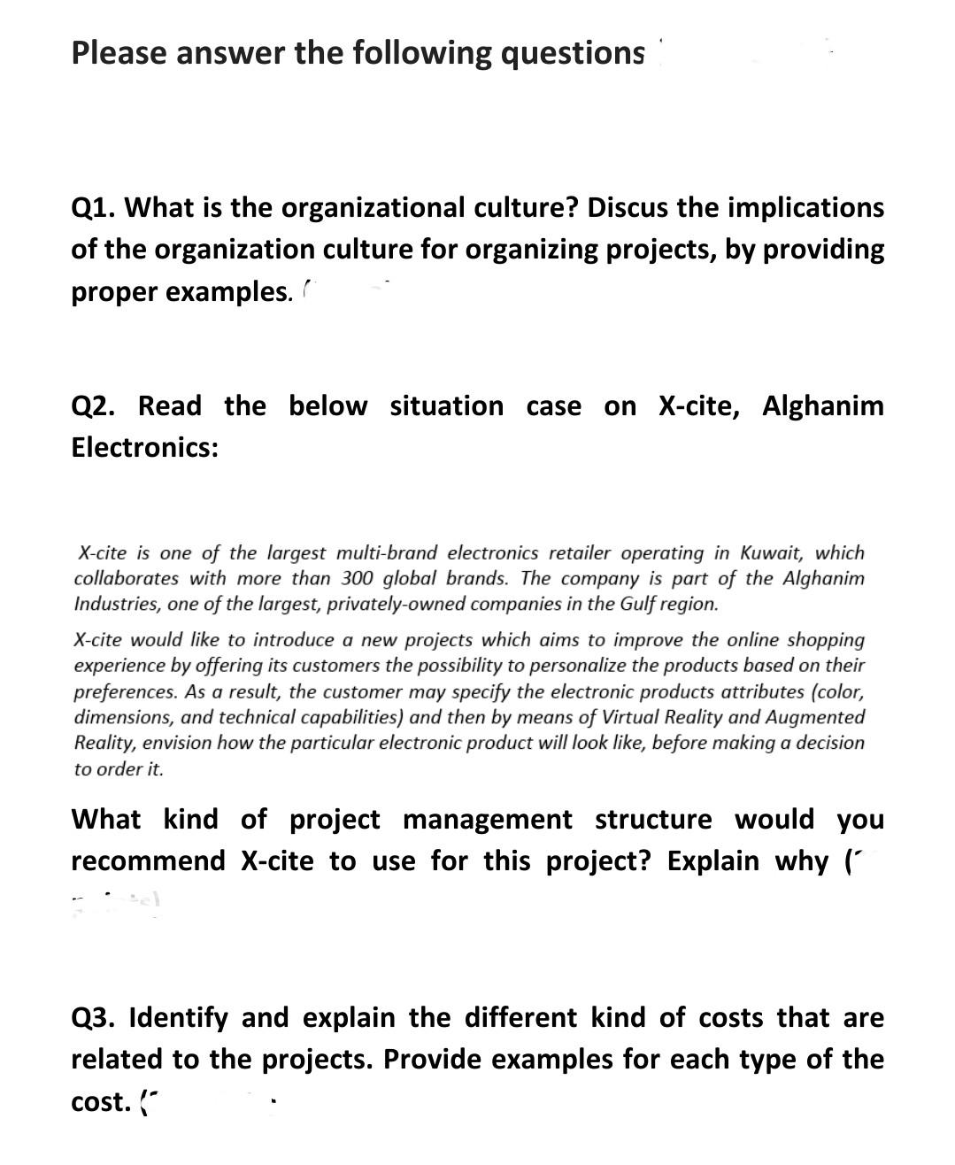 Project Management: Chapter 3: Organizational