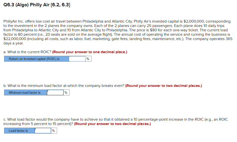 Q 6 . 3 ( Algo ) Philly Air [ 6 . 2 , 6 . 3 ]
