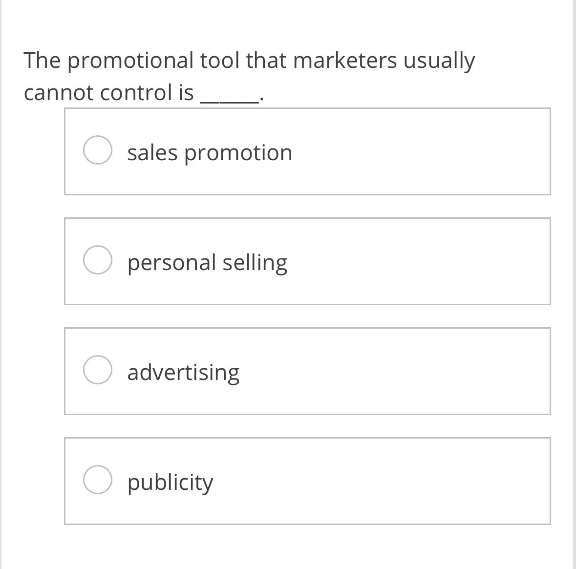 The promotional tool that marketers usually