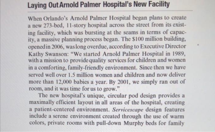 Laying Out Arnold Palmer Hospital's New Facility