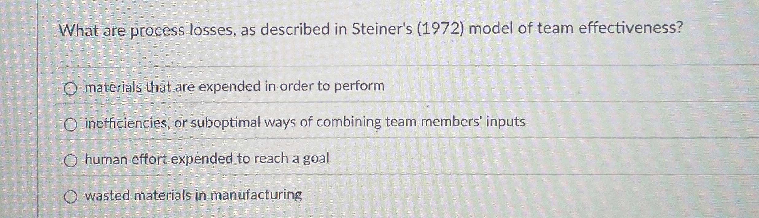 What are process losses, as described in
