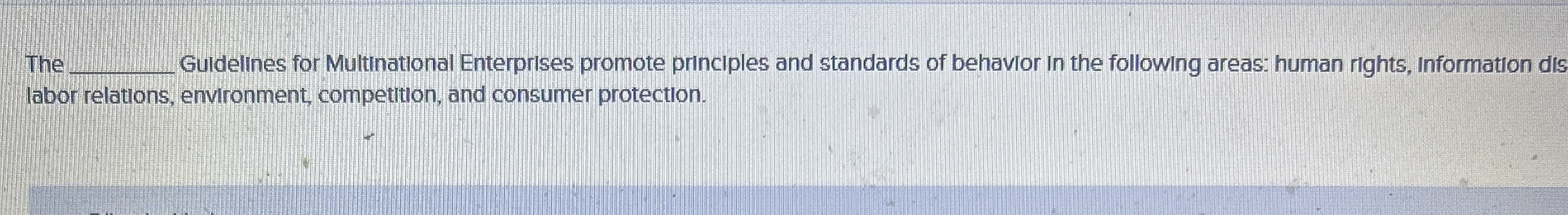 The q , Guidelines for Multinational Enterprises