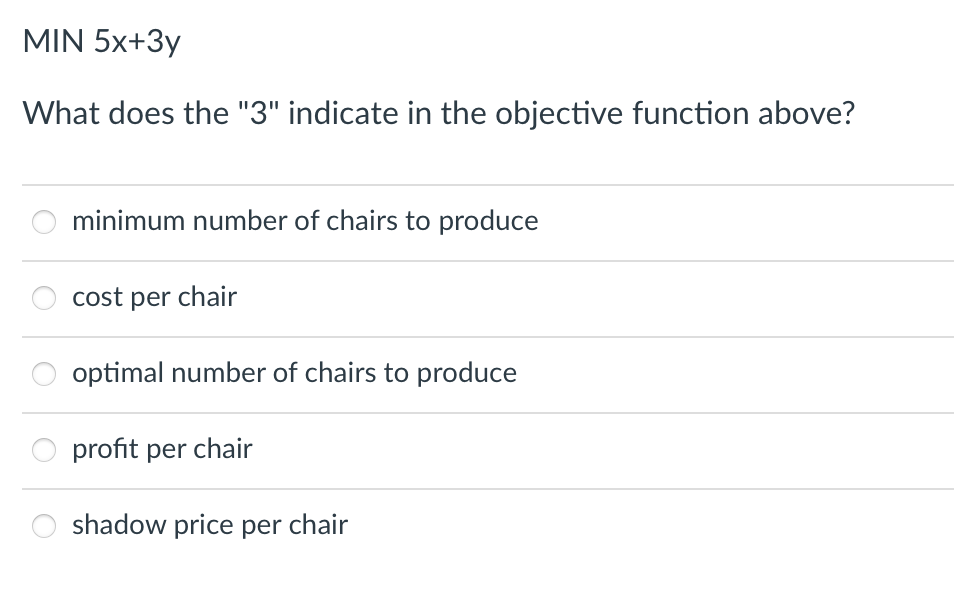 Consider the following LP formulation and