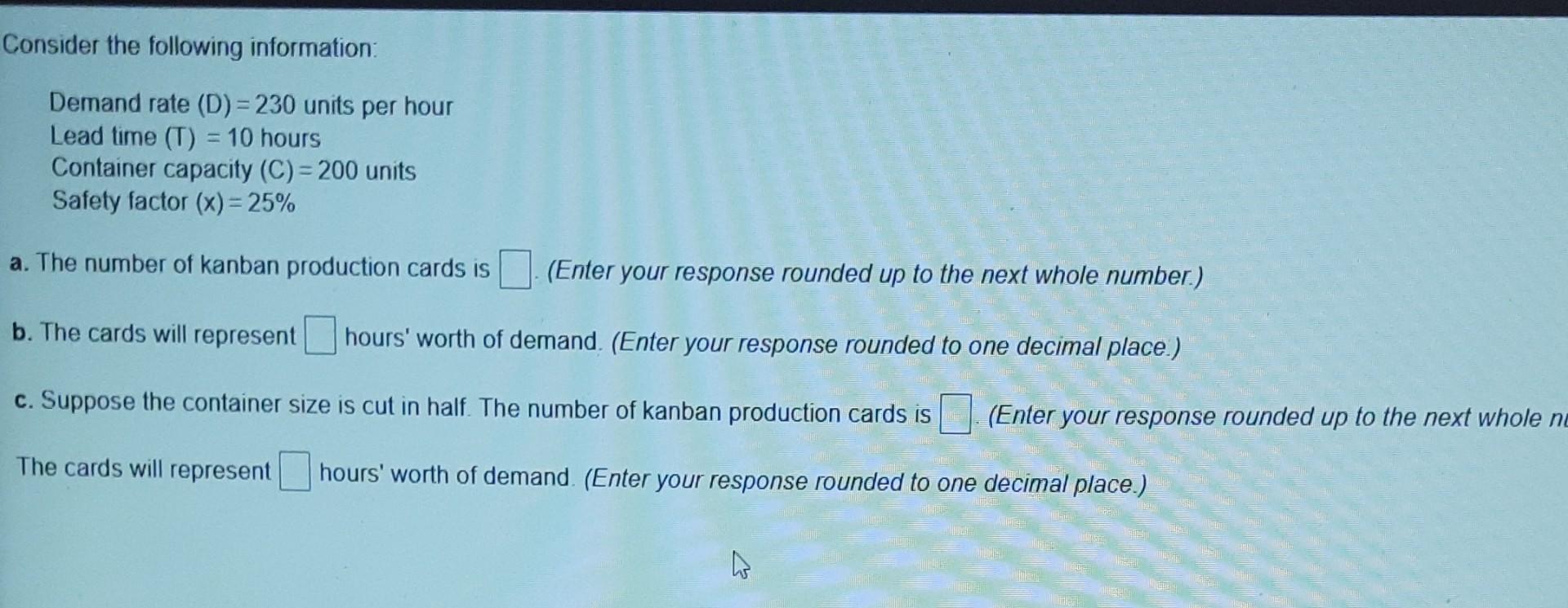 please answer asap Consider the following