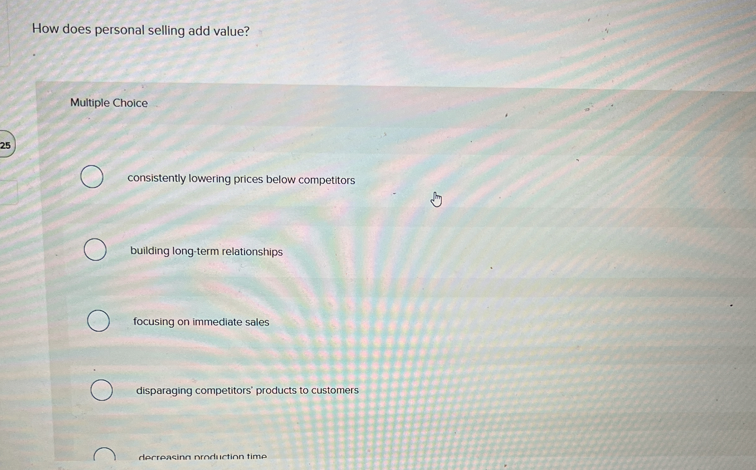 How does personal selling add value? Multiple