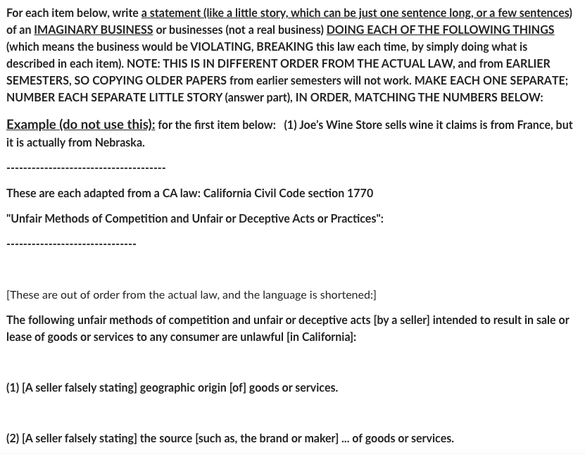 MAKE SURE YOU TAKE NOTE OF BELOW WHILE ANSWERING