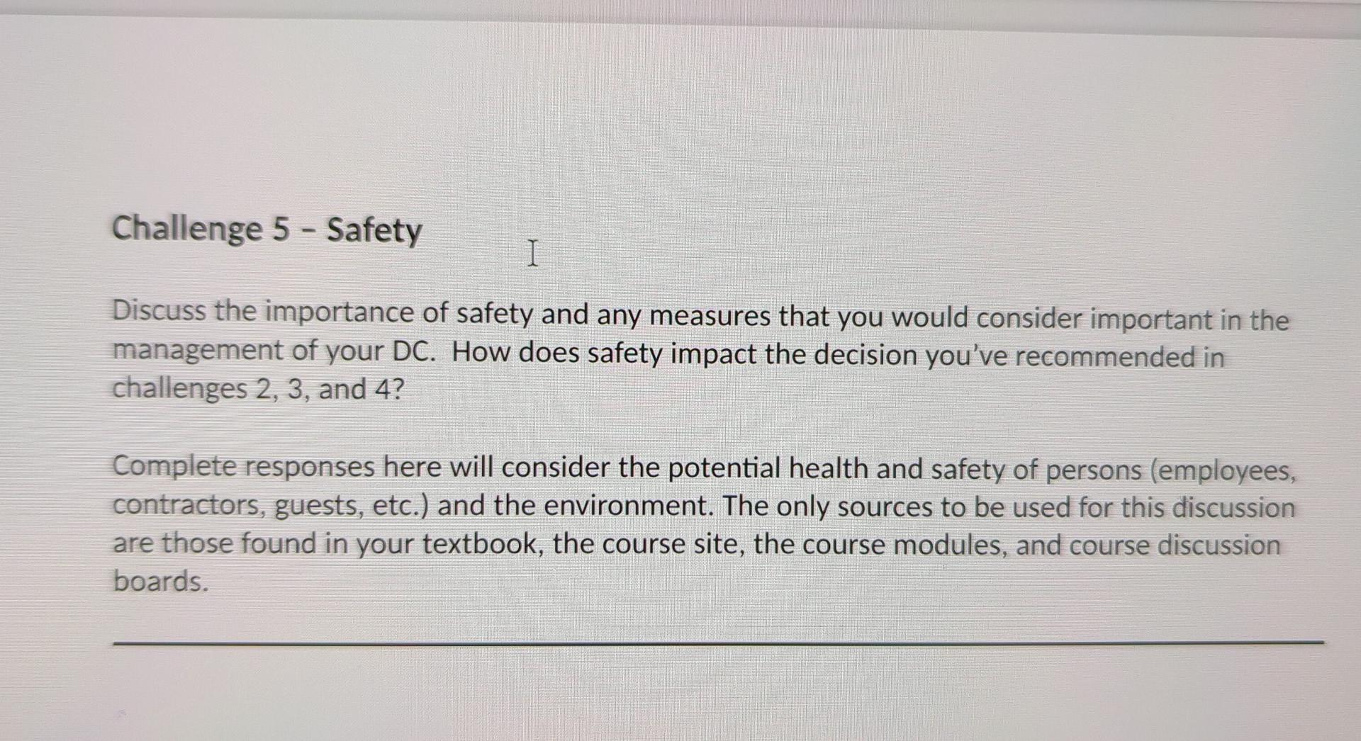 The situation.... You have been hired by the