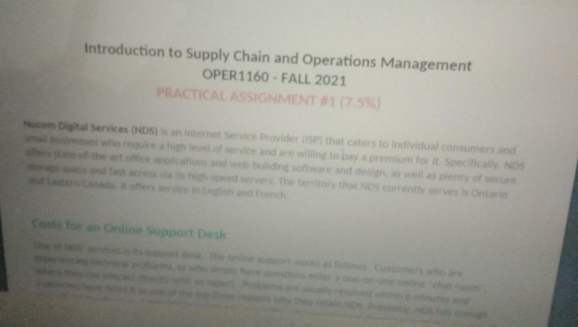 Introduction to Supply Chain and Operations