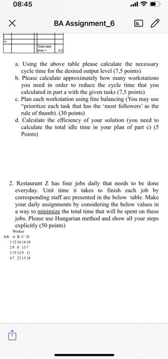 08:45 BA Assignment_6 Total task a. Using the
