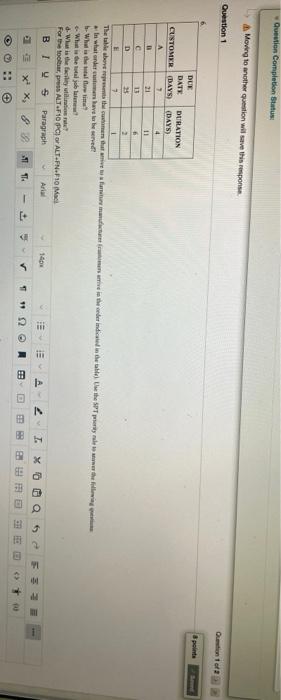 Moving to another question will save this