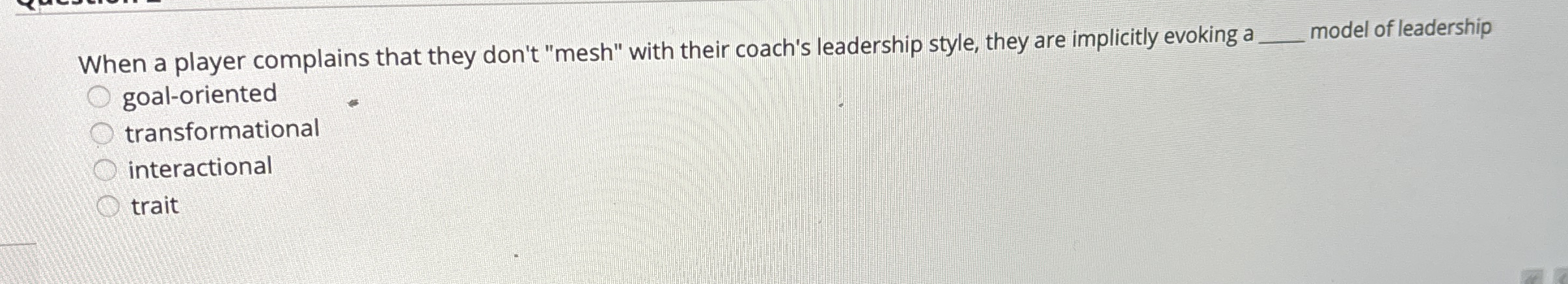 When a player complains that they don't 