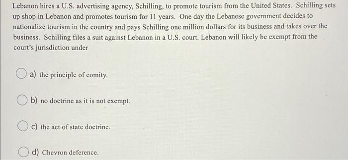 Lebanon hires a U.S. advertising agency,