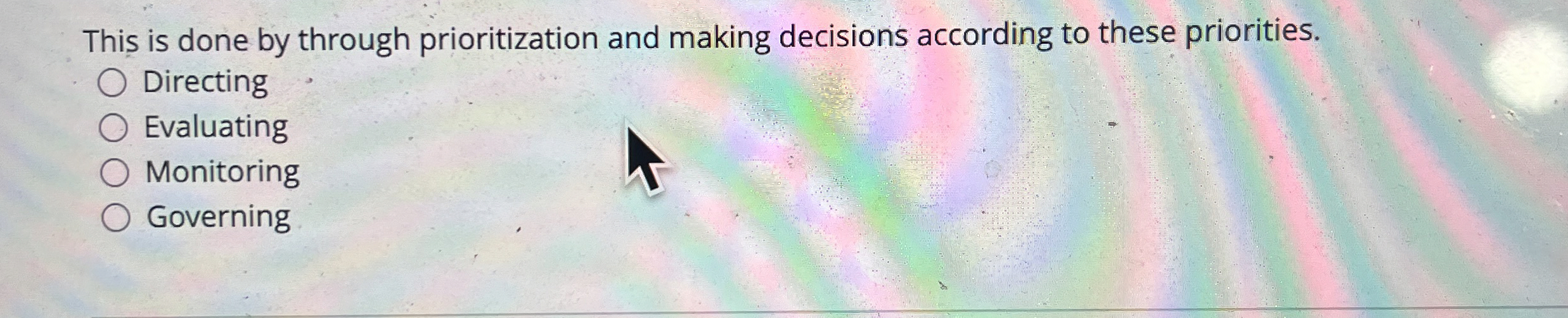 This is done by through prioritization and making