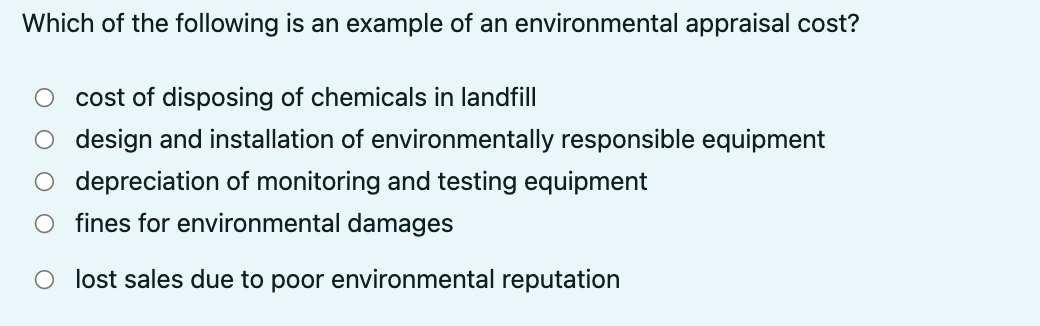 Which of the following is an example of an