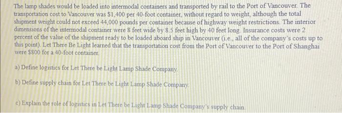 This question case has 3 parts. Please answer all