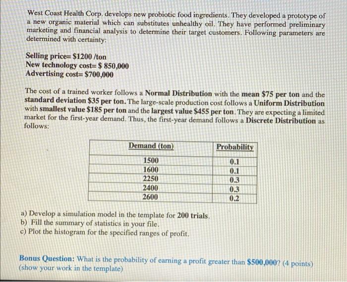 Note: please solve it in excel and please show