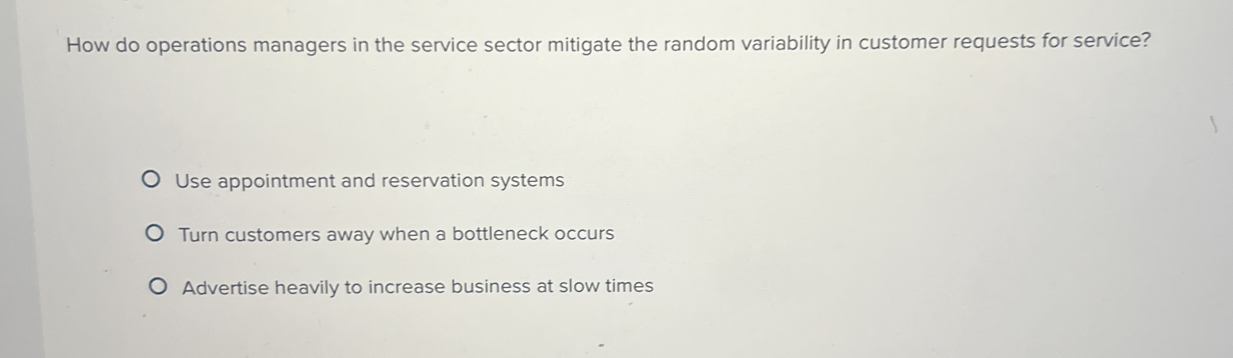 How do operations managers in the service sector