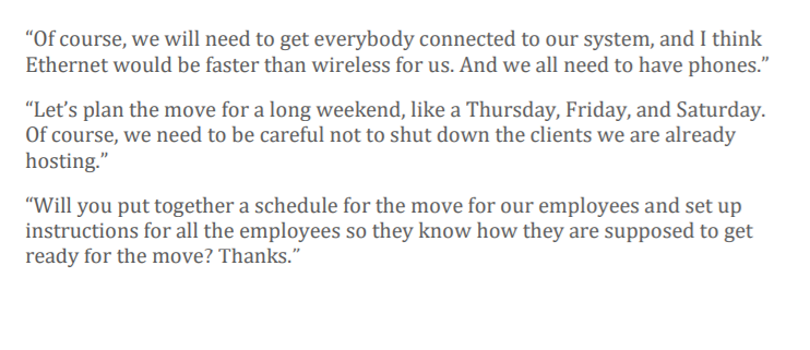 Develop a work breakdown structure (WBS) based on