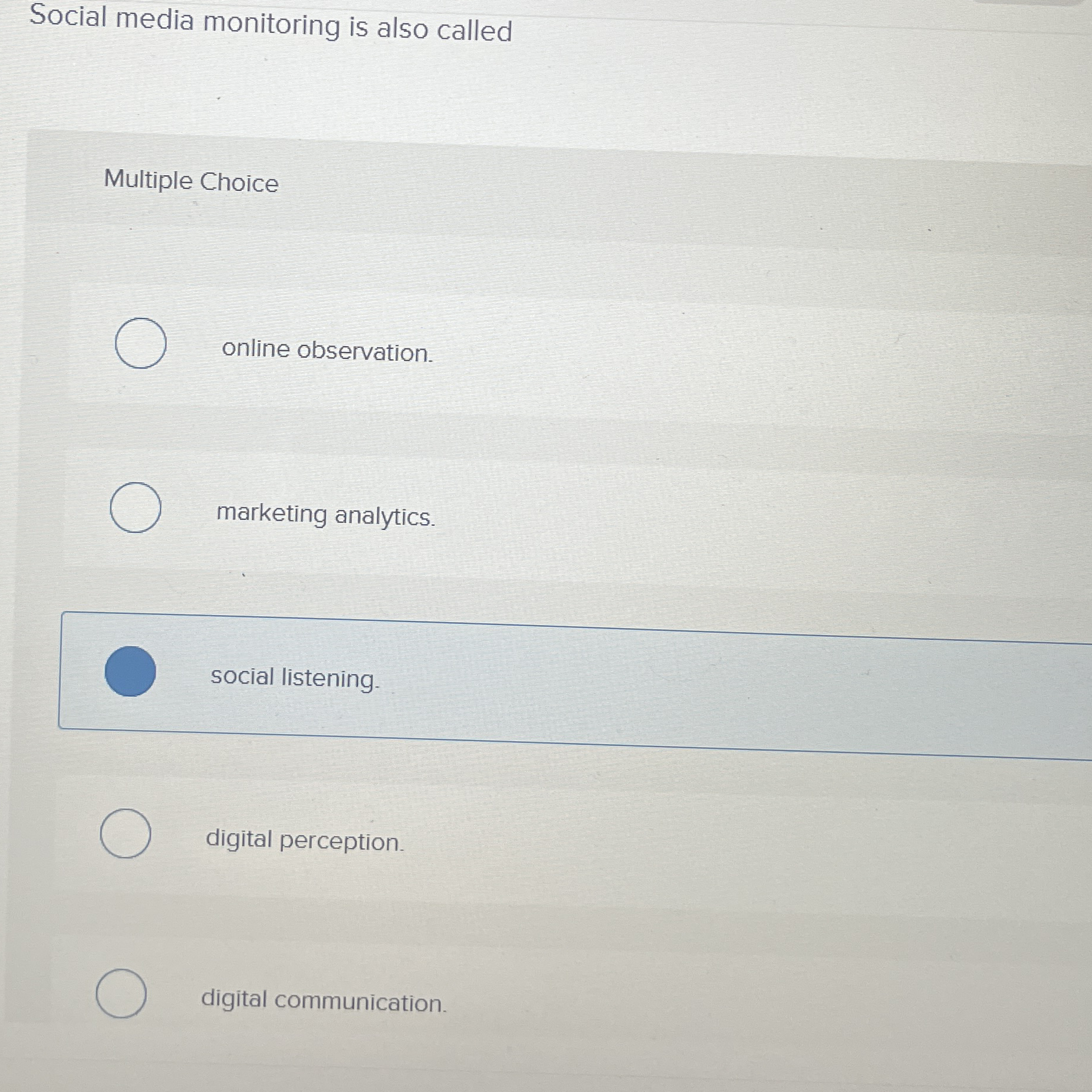 The data analysis technique that uses