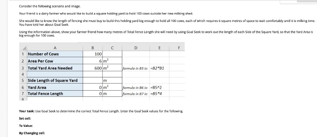 Consider the following scenario and image Your