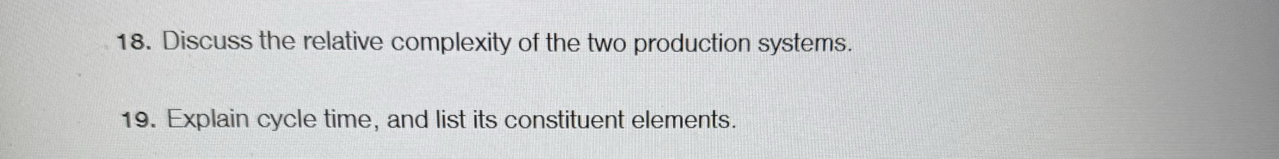 Discuss the relative complexity of the two