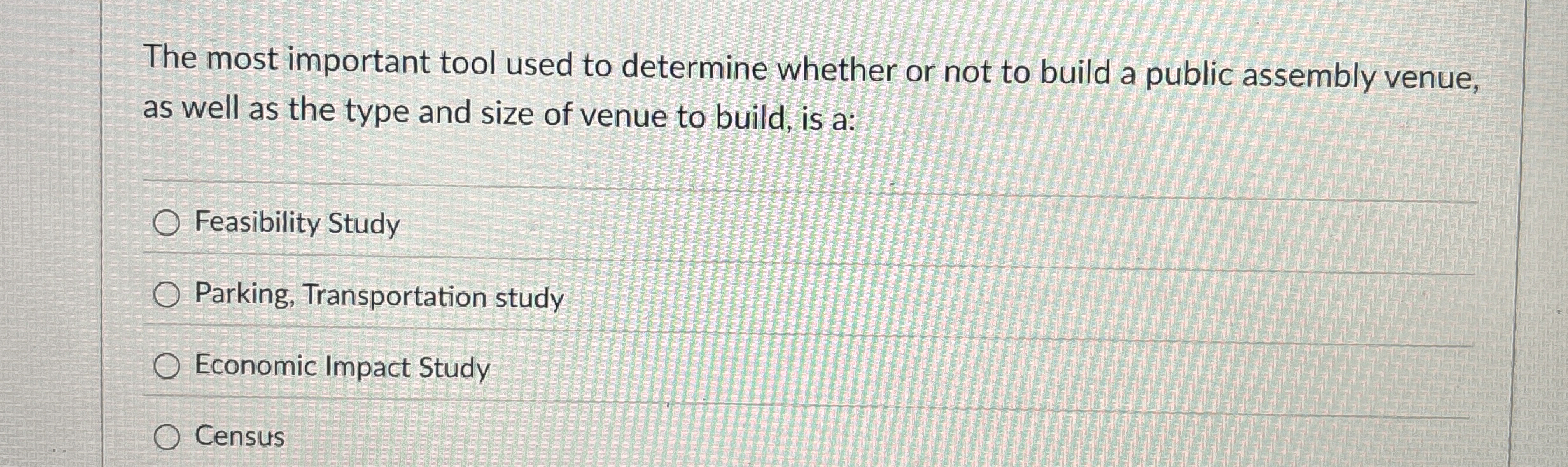 The most important tool used to determine whether