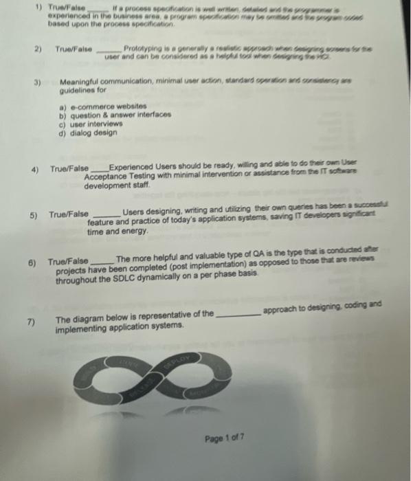 Please help from 1-7 Asap. I will rate thumbs up!