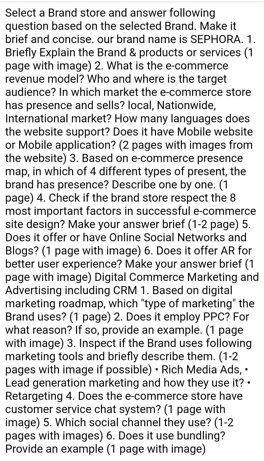 my topic is adidas Select a Brand store and