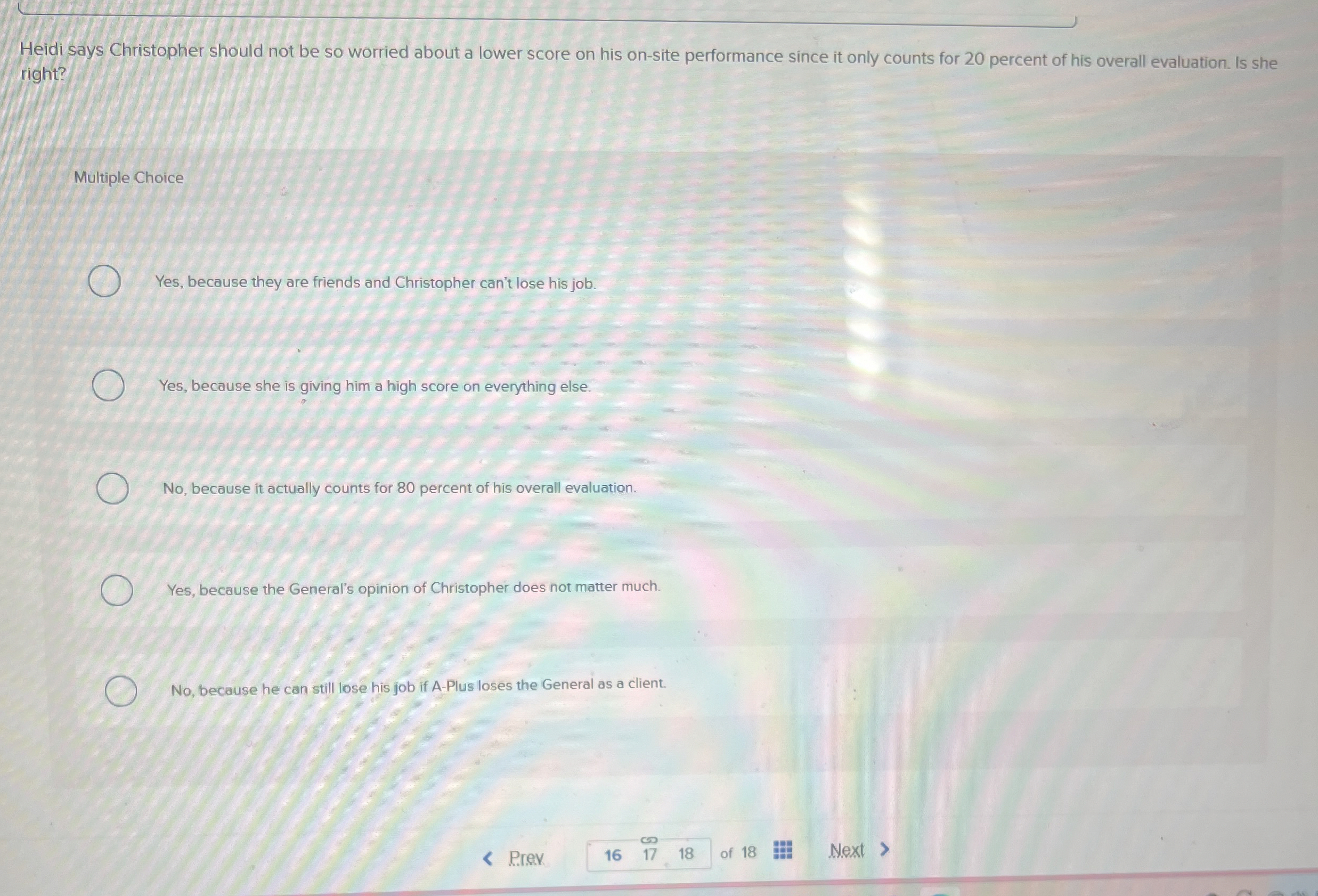 Heidi says Christopher should not be so worried